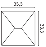 Декоративная панель Orac W106 (33.3x33.3x2.9 см) в Каменске-Уральском