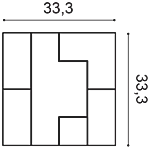 Декоративная панель Orac W103 (33.3x33.3x2.5 см) в Каменске-Уральском