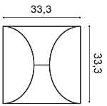 Декоративная панель Orac W107 (33.3x33.3x2.9 см) в Каменске-Уральском
