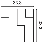 Декоративная панель Orac W102 (33.3x33.3x2.5 см) в Каменске-Уральском