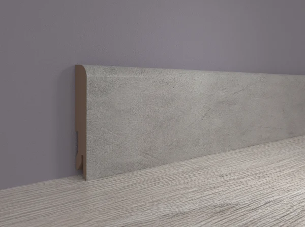 Плинтус MDF Bonkeel 24065 Бетон Лофт Натур (80х16х2400 мм) в Каменске-Уральском