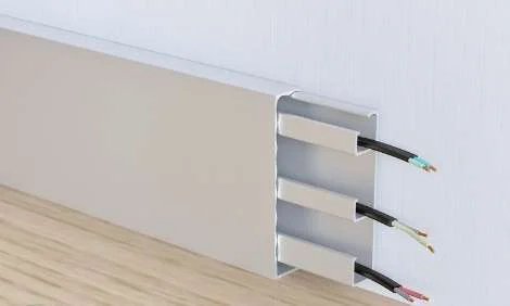 Алюминиевый плинтус Fezard Кабельный ALP-G80 Алюминий 80*15*2500 мм в Каменске-Уральском