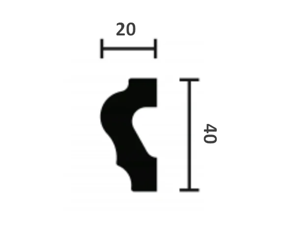 Молдинг NMC Wallstyl WL2 (40х20х2000 мм) в Каменске-Уральском