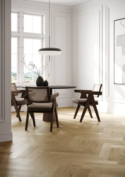 Паркетная доска Quartz Parquet Английская Ёлка Дуб Шампань 33-414 в Каменске-Уральском