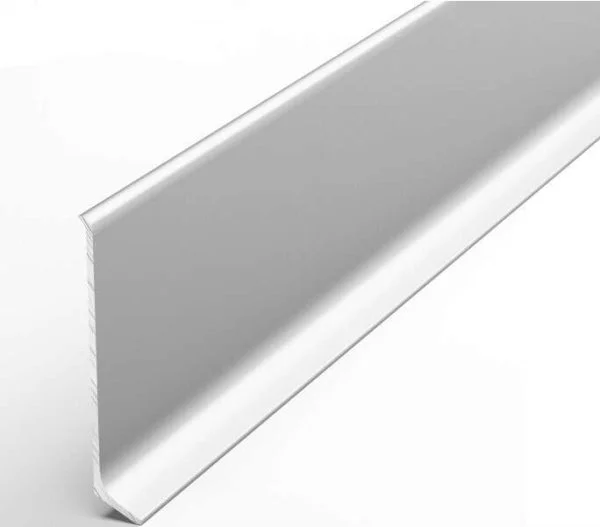 Алюминиевый плинтус Bonkeel ПЛ60 501л Серебро Люкс (58,5х11,2х2500мм) в Каменске-Уральском