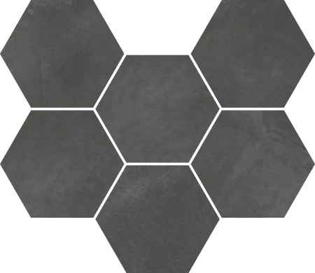 Керамогранит Italon Континуум Петрол Мозаика Гексагон (Натуральная 25х29) в Каменске-Уральском
