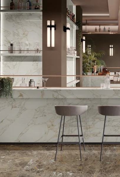 Керамогранит Italon Шарм Делюкс Арабескато Уайт 80х160 (Люкс и реттифицированная) в Каменске-Уральском