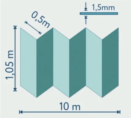 Подложка Солид 1,5мм гармошка для LVT (10.5м2) в Каменске-Уральском
