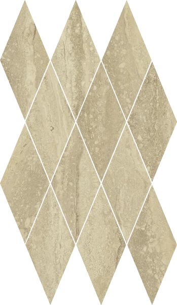 Керамогранит Italon Шарм Эдванс Травертино 28х48 мозаика Даймонд (Люкс) в Каменске-Уральском