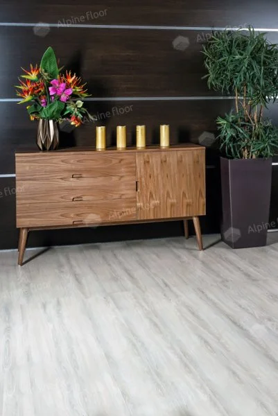 Кварц-виниловая плитка Alpine Floor Easy Line Дуб Снежный ЕСО 3-14 3 мм. 43 класс в Каменске-Уральском