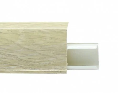 Пластиковый плинтус Royce №508 Серый Опем (55х23х2200мм) в Каменске-Уральском