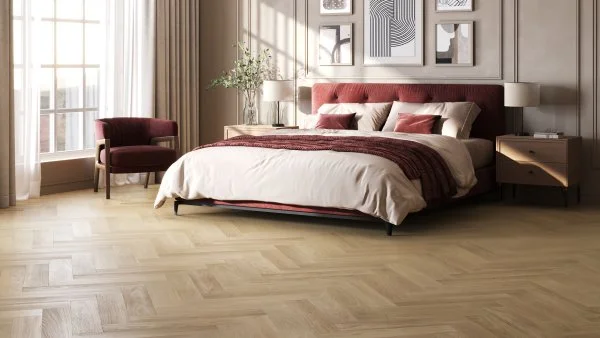 Паркетная доска Quartz Parquet Английская Ёлка Дуб Лимба 33-405 в Каменске-Уральском