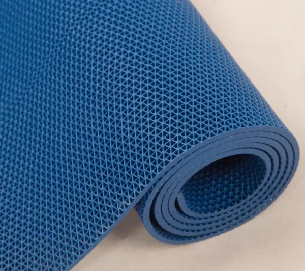 Грязезащитное рулонное покрытие ЗигЗаг Синий 4,5 мм (1,2 м) Китай в Каменске-Уральском