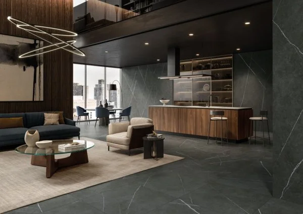 Керамогранит Italon Метрополис Империал Блэк 120х278 (Натуральная и Реттифицированная) в Каменске-Уральском