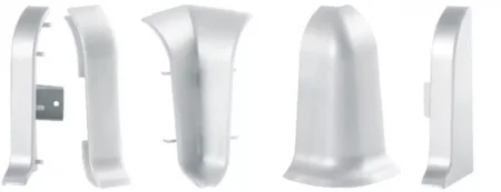 Соединитель для плинтуса ALP-C43 Серебро (ПВХ) в Каменске-Уральском