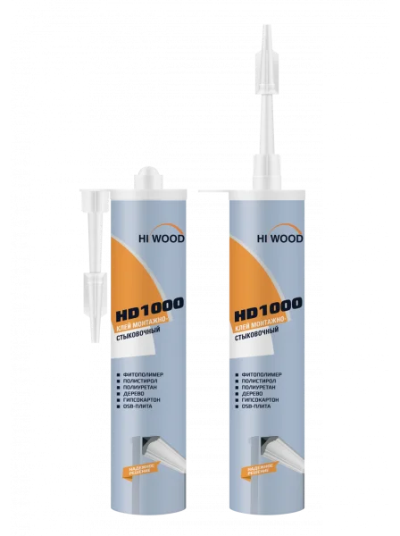 Монтажно-стыковочный клей HiWood HD1000 Белый 280 ml в Каменске-Уральском