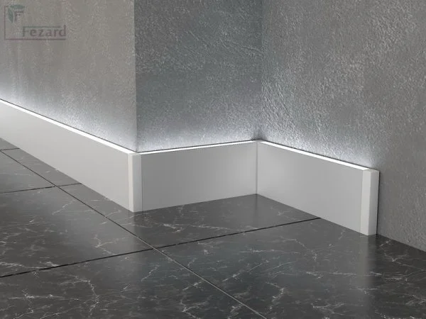 Алюминиевый плинтус Fezard Кабельный ALP-G80-LA Алюминий 80*15*2500 мм в Каменске-Уральском