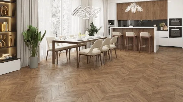 Кварц-виниловая плитка Alpine Floor Chevron Гевуина ECO 20-10 (2,5 мм. 43 класс) в Каменске-Уральском