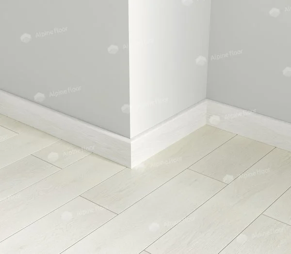 Кварцевый плинтус Alpine Floor Parquet Light 13-0 Белый в Каменске-Уральском