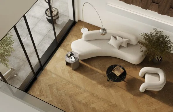 Паркетная доска Quartz Parquet Английская Ёлка Дуб Рустикальный 33-410 в Каменске-Уральском