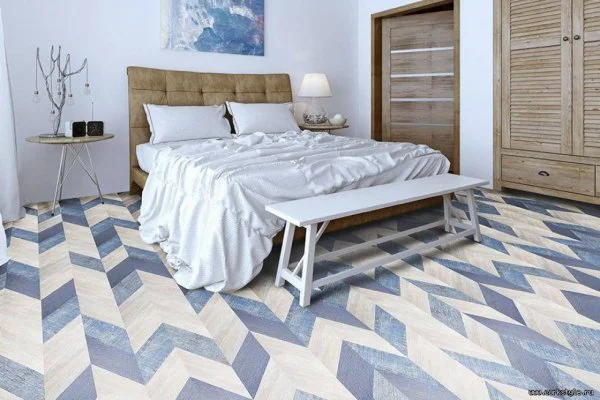 Пробковое покрытие CorkStyle Chevron Blue (1235*305*6 мм) HC в Каменске-Уральском