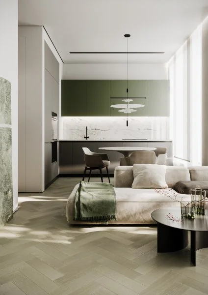 Паркетная доска Quartz Parquet Штучный паркет Дуб Лунный 44-1258-08 в Каменске-Уральском