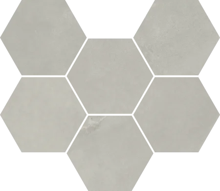 Керамогранит Italon Континуум Сильвер Мозаика Гексагон (Натуральная 25х29) в Каменске-Уральском