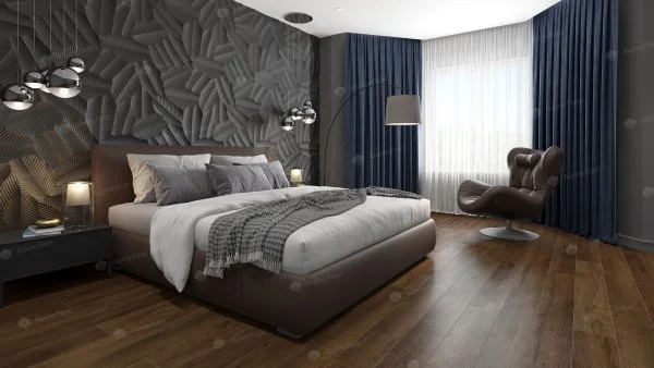 Кварц-виниловая плитка Alpine Floor Premium XL Дуб Шоколадный ЕСО 7-18, 8 мм. 43 класс в Каменске-Уральском