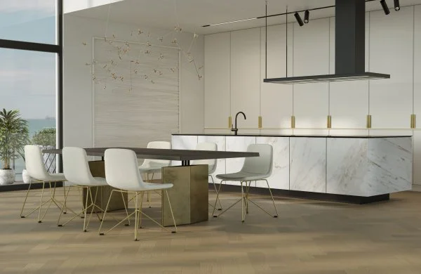 Паркетная доска Quartz Parquet Английская Ёлка Дуб Шампань 33-414 в Каменске-Уральском