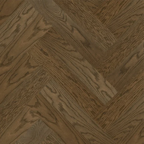 Паркетная доска Quartz Parquet Английская Ёлка Дуб Брауни 33-413 в Каменске-Уральском