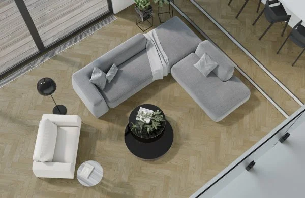 Паркетная доска Quartz Parquet Английская Ёлка Дуб Карельский 33-419 в Каменске-Уральском