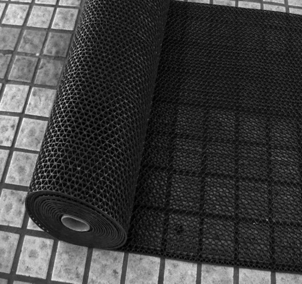 Грязезащитное рулонное покрытие ЗигЗаг Черный 5 мм (0,9 м) Китай в Каменске-Уральском