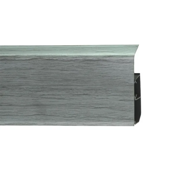 Пластиковый плинтус Royce №333 Серебристый Жемчуг (80х24х2200мм) в Каменске-Уральском