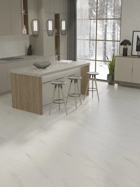 Ламинат Egger PRO 8/33 4V Large Aqua+ Мрамор Леванто белый EPL245 в Каменске-Уральском