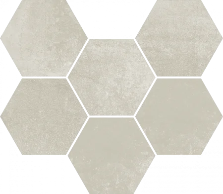 Керамогранит Coliseum Экспо Уайт Мозаика Гексагон (Натуральная, 25х29) в Каменске-Уральском