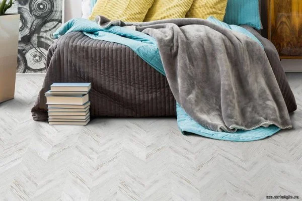 Пробковое покрытие CorkStyle Chevron White в Каменске-Уральском