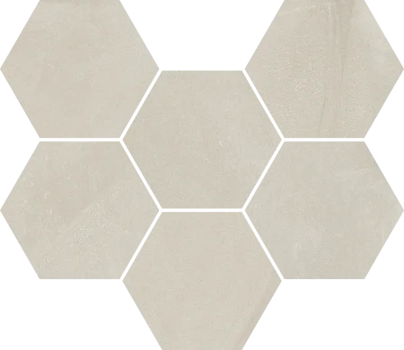 Керамогранит Italon Континуум Пьюр Мозаика Гексагон (Натуральная 25х29) в Каменске-Уральском