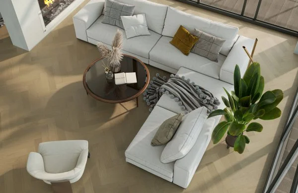 Паркетная доска Quartz Parquet Английская Ёлка Дуб Шампань 33-414 в Каменске-Уральском