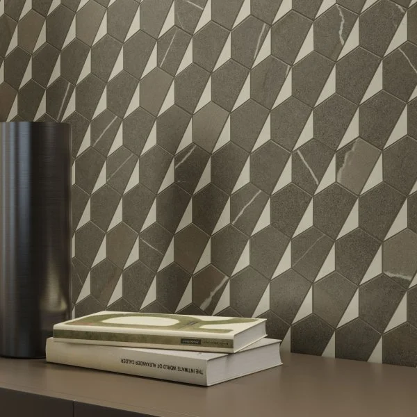 Керамогранит Italon Метрополис Мозаика Гексакон Ворм 25.4x31 (Натуральная) в Каменске-Уральском